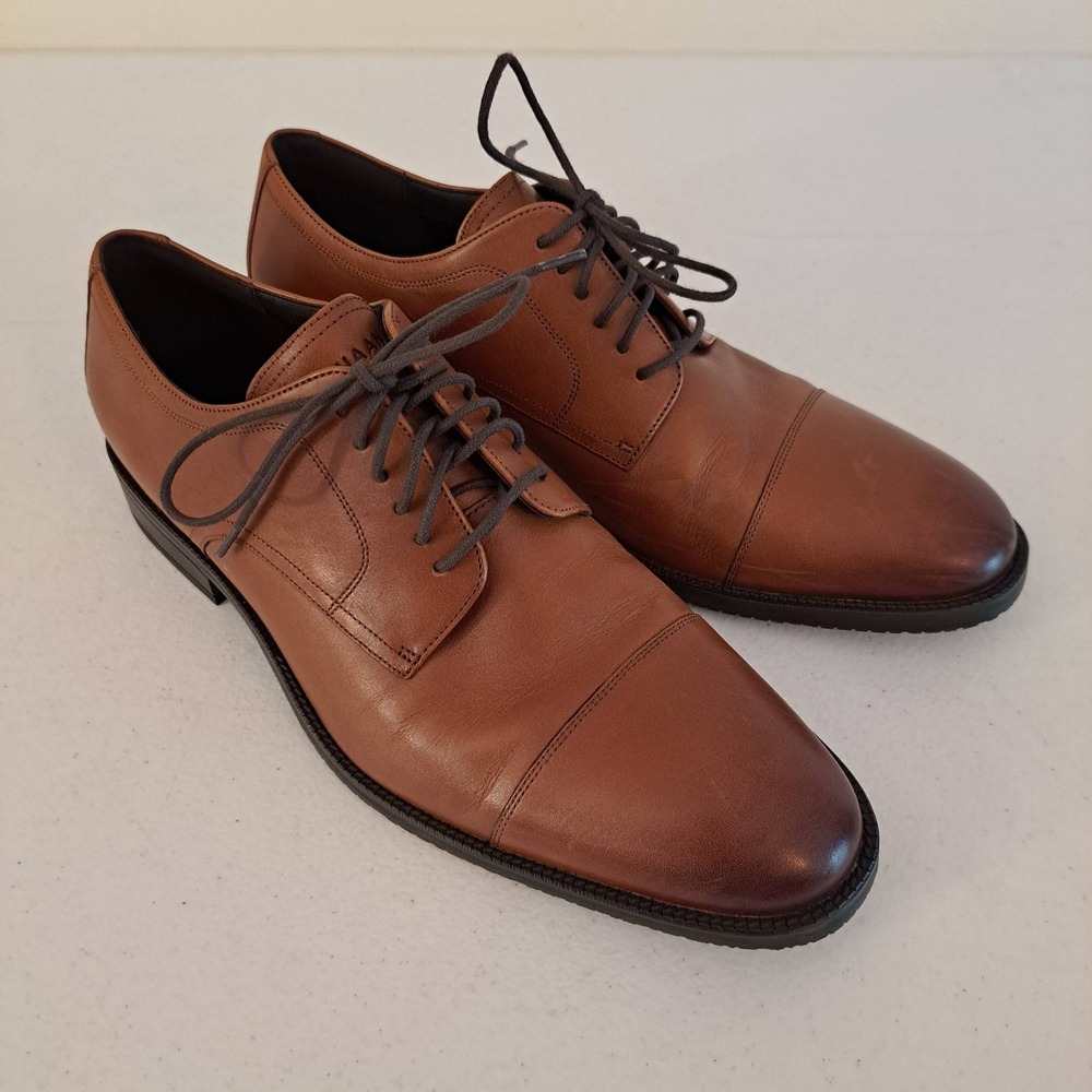 Cole Haan Grand 360 Cap Toe Oxford‎ Mens 10.5 British Tan Leather 1267-2037